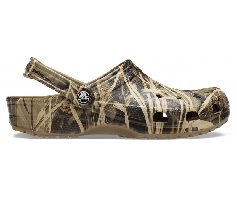 Crocs Classic Realtree® V2 Fit & Flexible Sandal Slides Waterproof - Khaki Payday Deals
