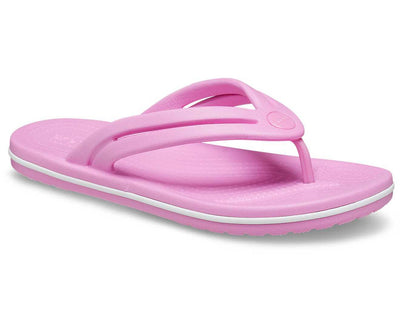 Crocs Women's Crocband Flip Lightweight Beach Wear Sandal - Rose Taffy