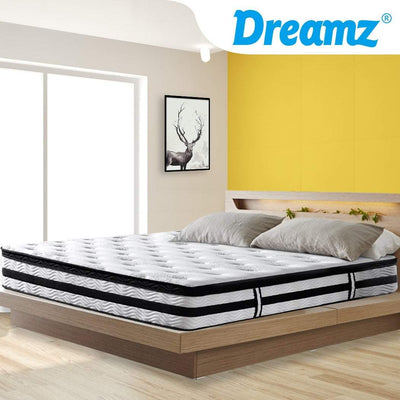 DeramZ 35CM Thickness Euro Top Egg Crate Foam Mattress in King Single Size Payday Deals