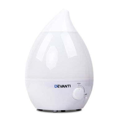 Ultrasonic Cool Mist Air Humidifier - White