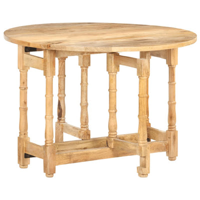 Dining Table Round 110x76 cm Solid Mango Wood Payday Deals