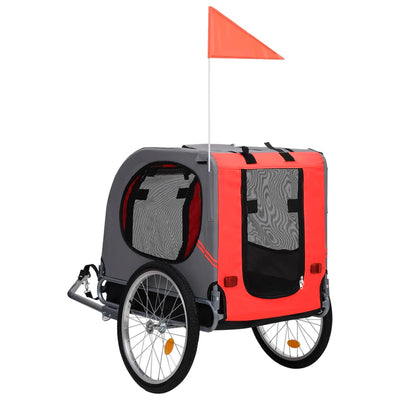 Dog Bike Trailer Red and Black Payday Deals