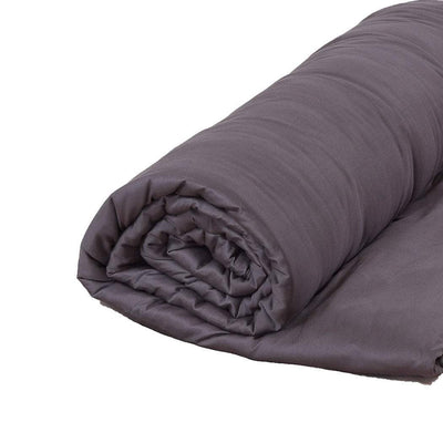 DreamZ 11KG Weighted Blanket Promote Deep Sleep Anti Anxiety Double Dark Grey Payday Deals