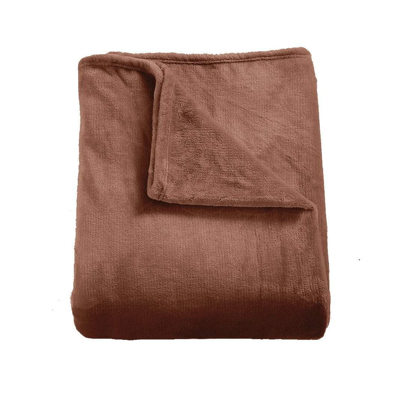 DreamZ 320GSM 220x160cm Ultra Soft Mink Blanket Warm Throw in Mink Colour Payday Deals