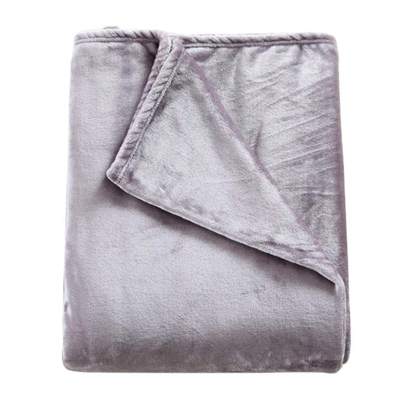DreamZ 320GSM 220x240cm Ultra Soft Mink Blanket Warm Throw in Silver Colour Payday Deals