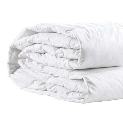 DreamZ 500GSM All Season Goose Down Feather Filling Duvet in Single Size Payday Deals