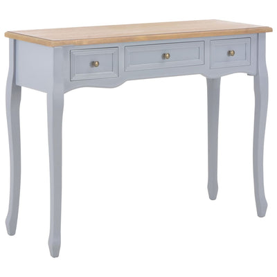 Dressing Console Table with 3 Drawers Grey Payday Deals