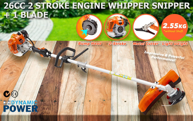 Dynamic Power Garden Whipper Snipper Brush Cutter 26cc with 1 Blade Payday Deals