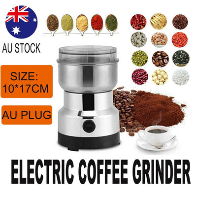 Electric Coffee Grinder Coffee Bean Nut Spice Milling Grinding Machine AU Plug Payday Deals