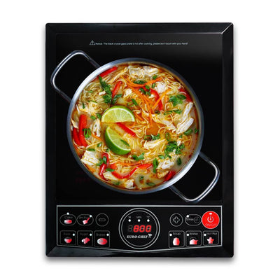 EuroChef Electric Induction Cooktop Portable Kitchen Cooker Ceramic Cook Top Payday Deals