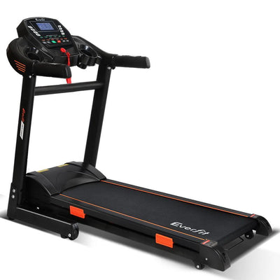 Electric Treadmill 45cm Auto Incline Running Home Gym Machine Black