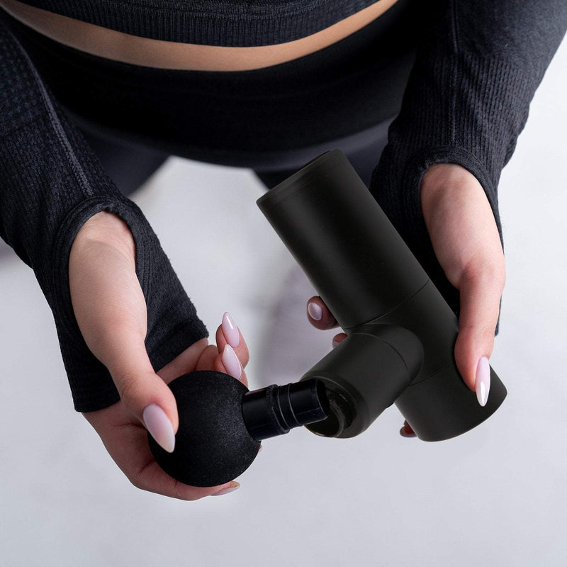 Fit Smart Mini Vibration Therapy Device Massage Gun Black  Black Payday Deals