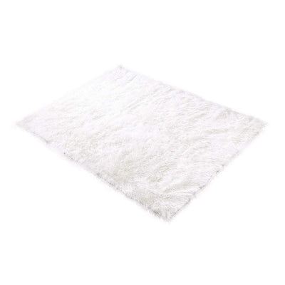 Floor Rugs Sheepskin Shaggy Rug Area Carpet Bedroom Living Room Mat 160X230 White Payday Deals