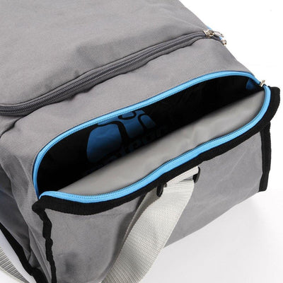 40L Foldable Gym Bag (Grey / Blue) Payday Deals