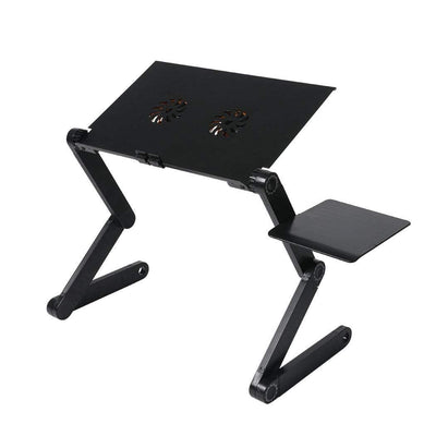 Foldable Laptop Desk Adjustable Sofa Table Tray Stand Mouse Pad Portable Cooling Payday Deals