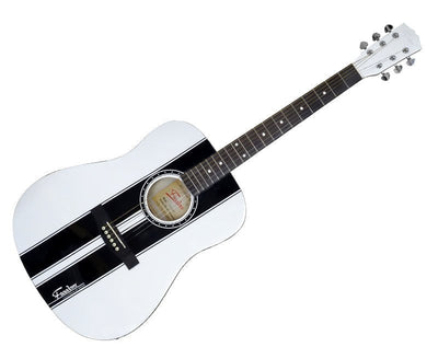 Freedom 41" Semi-Acoustic Guitar with Built-In Pickup Stripe White AG310 Payday Deals