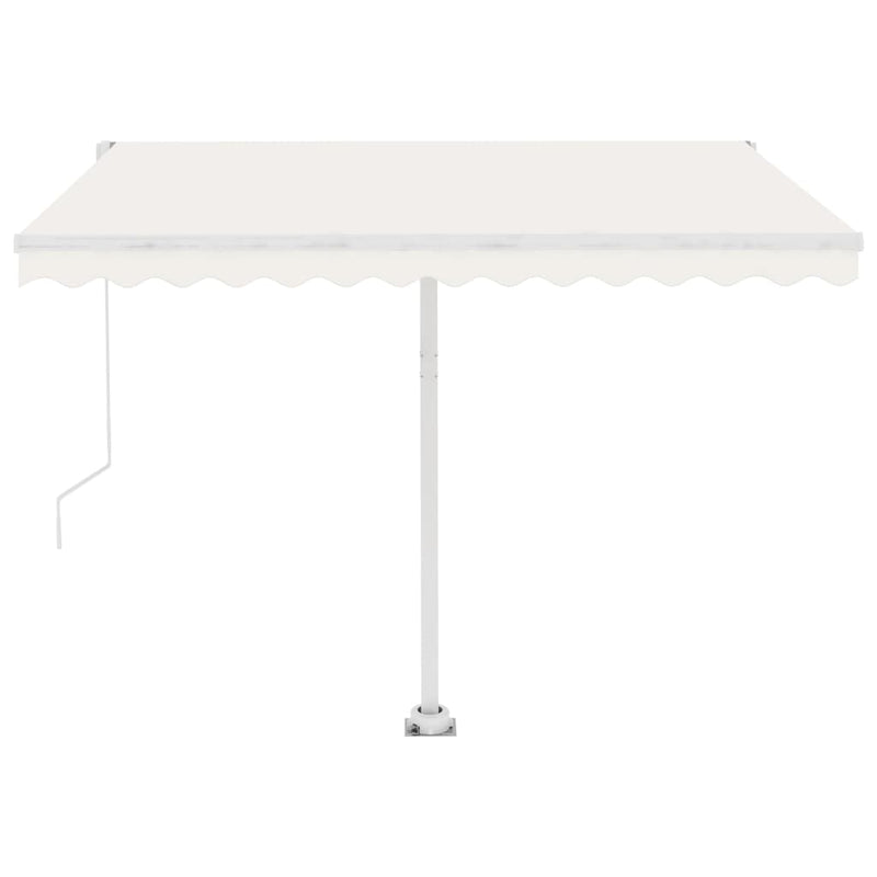 Freestanding Manual Retractable Awning 300x250 cm Cream Payday Deals