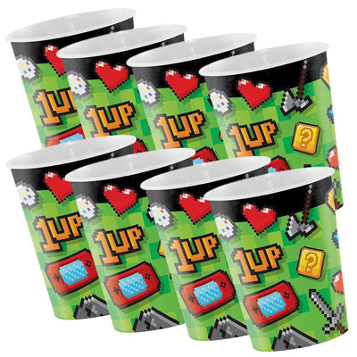 Game On Gaming 8 Guest Favour Cup Party Pack