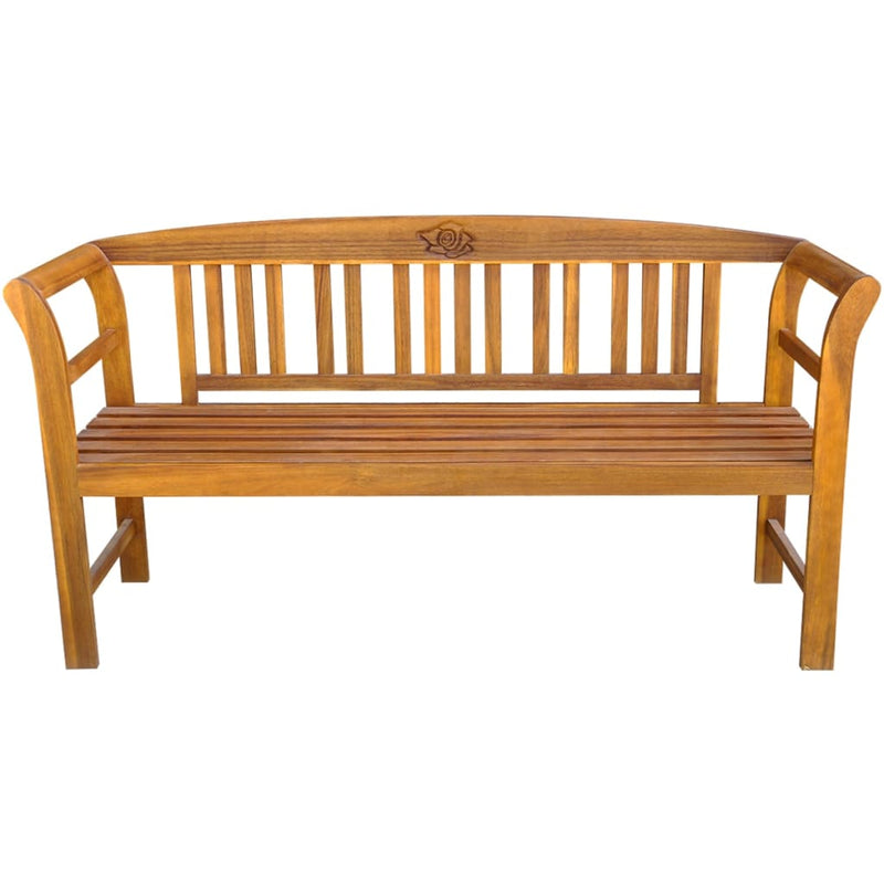 Garden Bench with Cushion 157 cm Solid Acacia Wood Payday Deals