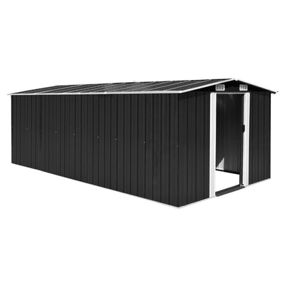 Garden Shed 257x489x181 cm Metal Anthracite (AU only) Payday Deals