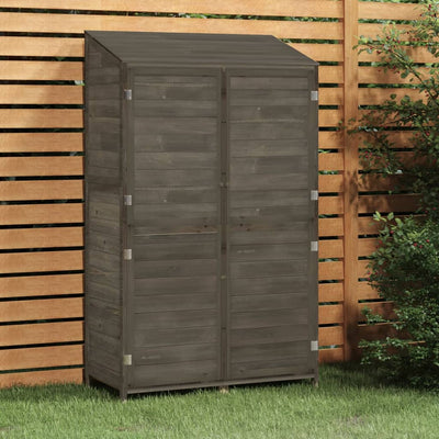 Garden Shed Anthracite 102x52x174.5 cm Solid Wood Fir Payday Deals