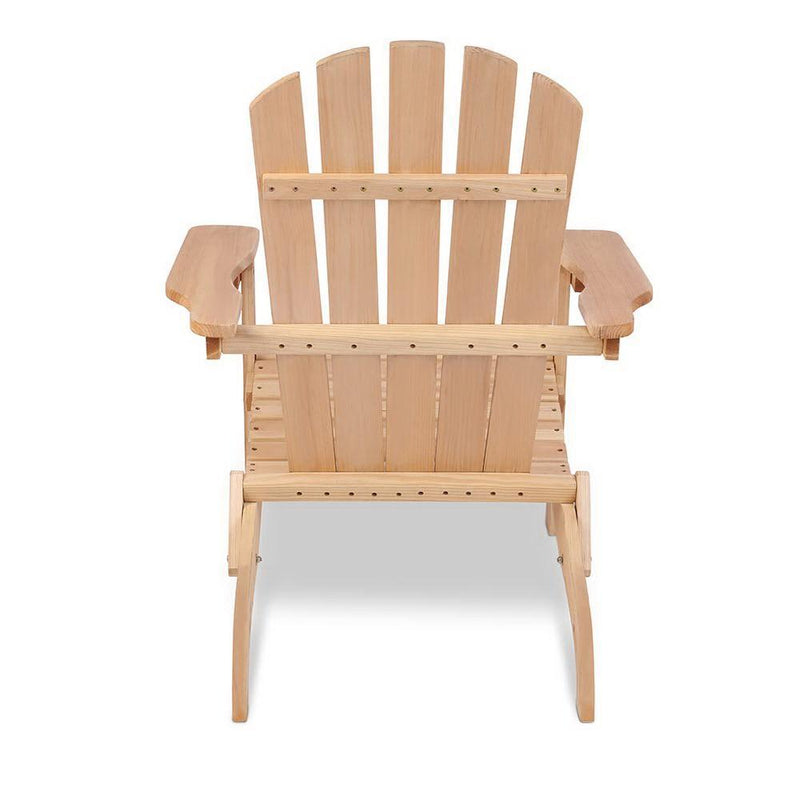 Outdoor Wooden Beach Lounge Chair - Natural Wood Payday Deals