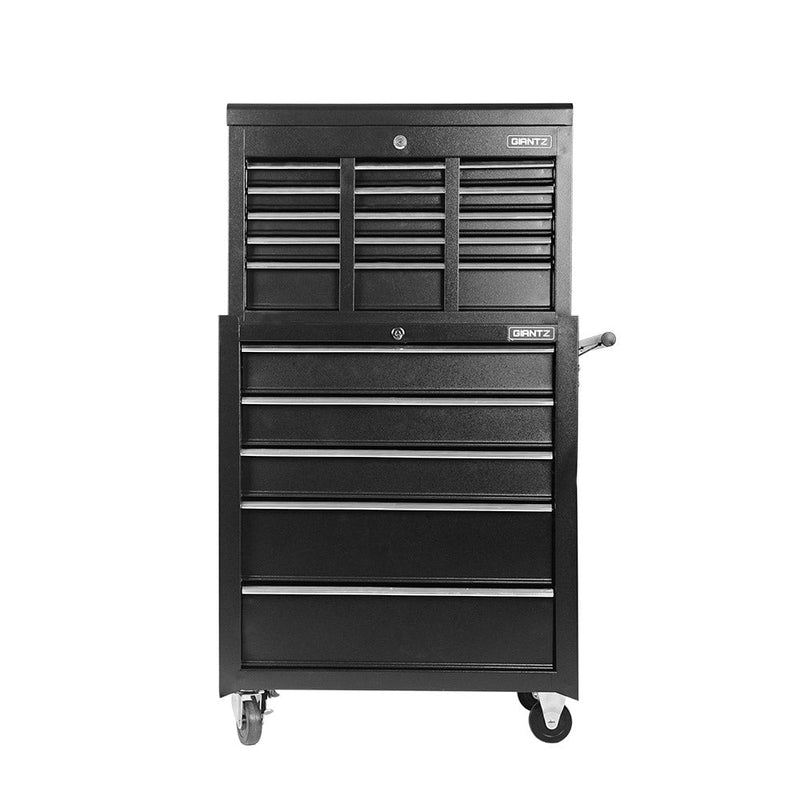 Giantz 14 Drawers Toolbox Chest Cabinet Mechanic Trolley Garage Tool Storage Box Payday Deals