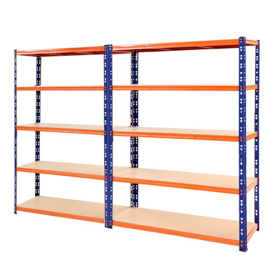 Giantz 2.4MX1.8M Garage Shelving Warehouse Rack Pallet Racking Storage Steel Orange&Blue Payday Deals