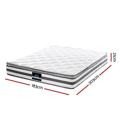 Giselle Bedding Normay Bonnell Spring Mattress 21cm Thick King Payday Deals