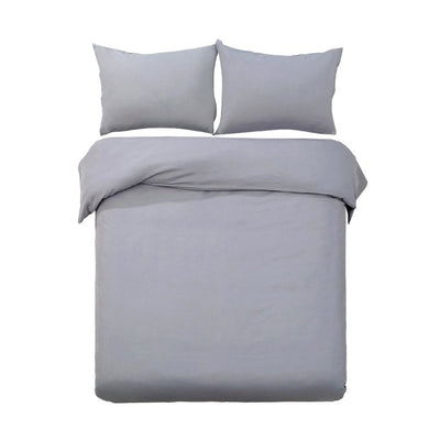 Giselle Bedding Quilt Cover Set King Bed Luxury Classic Duvet Doona Hotel Grey
