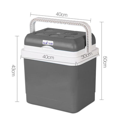 Glacio 25L Portable Cooler Fridge - Grey