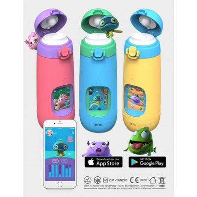 GULULU TALK THE INTERACTIVE SMART WATER BOTTLE & HEALTH TRACKER FOR KIDS PINK - Payday Deals