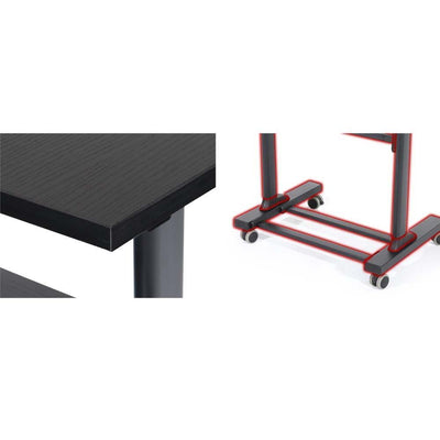 Height Adjustable Tilt Mobile Standing Laptop Desk Office Bedside Table
