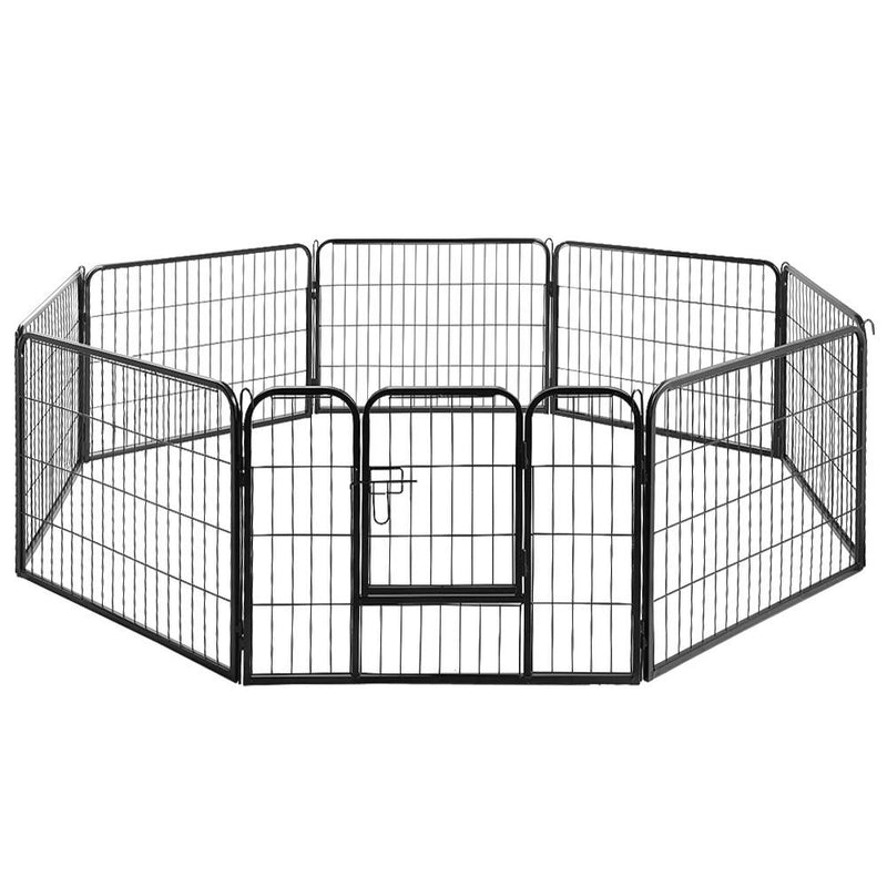 i.Pet 8 Panel Pet Dog Playpen Puppy Exercise Cage Enclosure Fence Play Pen 80x60cm Payday Deals