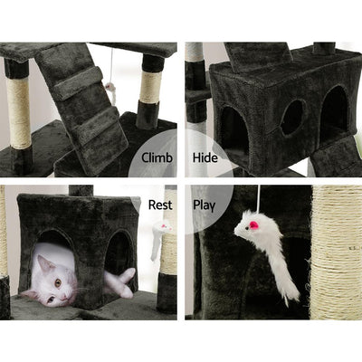 i.Pet Cat Tree 180cm Trees Scratching Post Scratcher Tower Condo House Furniture Wood Payday Deals