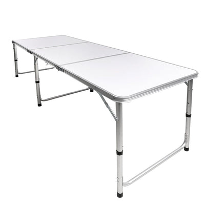 Folding Camping Table Aluminium Portable Picnic Outdoor Foldable Tables 180cm - Payday Deals