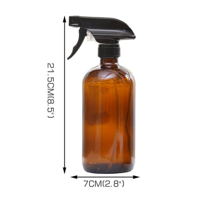 6x 500ml Amber Glass Spray Bottles Trigger Water Sprayer Aromatherapy Dispenser - Payday Deals