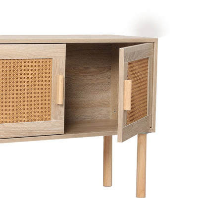 Levede Storage Cabinet Rattan Dresser Chest of Drawers Tallboy Wooden Cabinet - Payday Deals