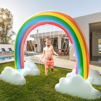 Inflatable Sprinkler Water Splash Spray Mat Kids Children Play Pad Pool Outdoor Payday Deals
