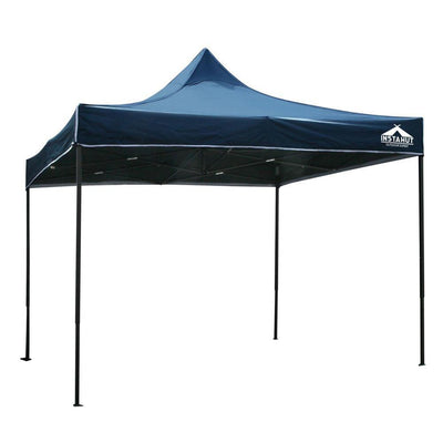 Instahut Gazebo Pop Up Marquee 3x3m Outdoor Tent Folding Wedding Gazebos Navy