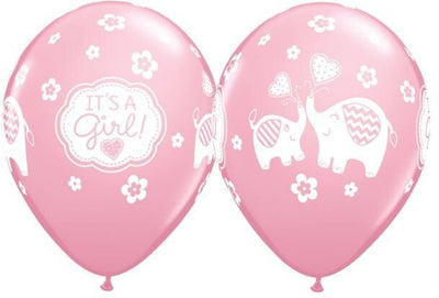It's a Girl Elephant Baby Balloon Party Pack Payday Deals