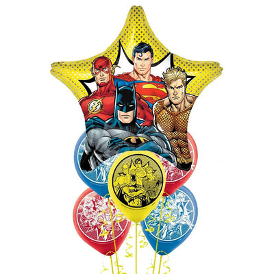 Justice League Jumbo Star SuperHero Balloon Party Pack