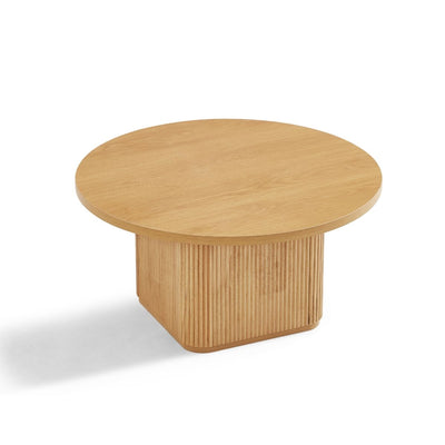 Kate Round Column Coffee Table in Natural Payday Deals