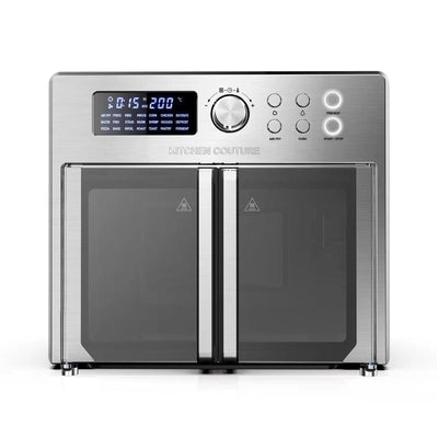 Kitchen Couture 25 Litre Air Fryer Oven French Door Multifunctional Silver Payday Deals