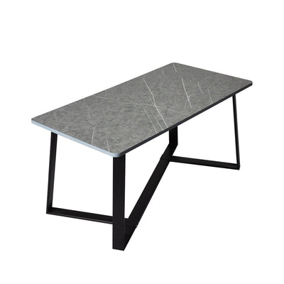 Levede Coffee Table Storage Dining Table Industrial Steel Legs Grey 100CMX50CM Payday Deals
