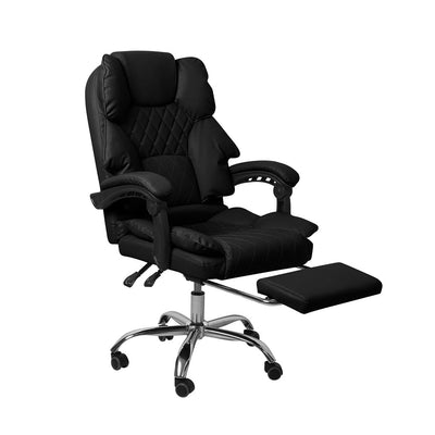Levede Gaming Chair Office Computer Seat Racing PU Leather Executive Footrest Payday Deals