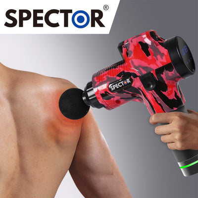 Spector Massage Gun Electric Massager Vibration Muscle Therapy 4 Head Percussion - Payday Deals