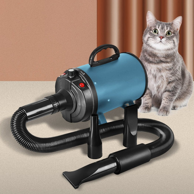 Dog Cat Pet Hair Dryer Grooming Blow Speed Hairdryer Blower Heater Blaster 2800W - Payday Deals