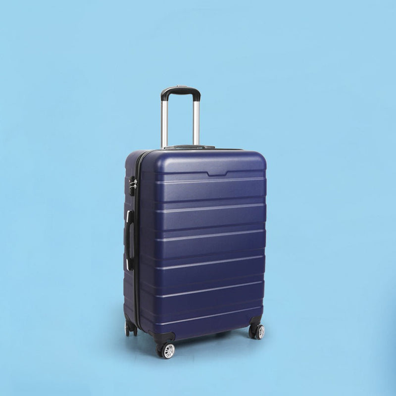 Slimbridge 24" Luggage Suitcase Trolley Travel Packing Lock Hard Shell Navy