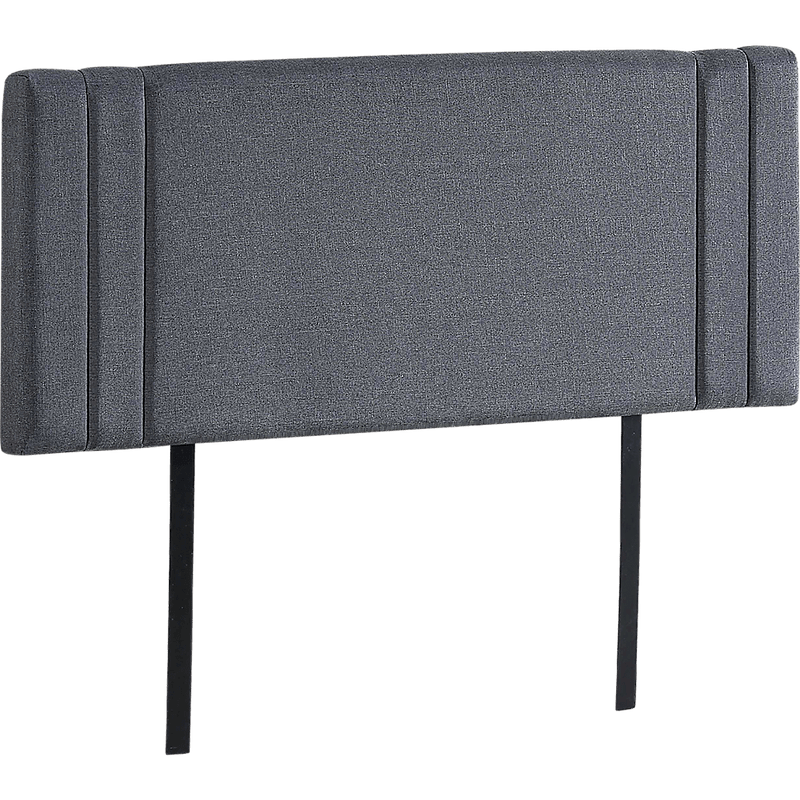 Linen Fabric Double Bed Deluxe Headboard Bedhead - Grey Payday Deals